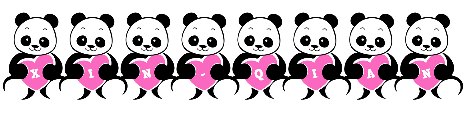 Xin-Qian love-panda logo