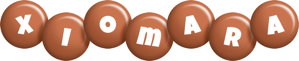 Xiomara candy-brown logo
