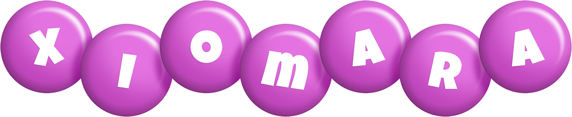 Xiomara candy-purple logo