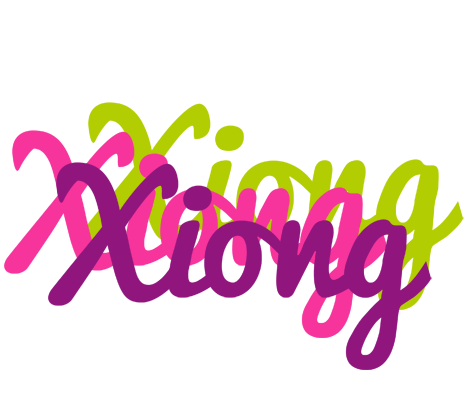 Xiong flowers logo