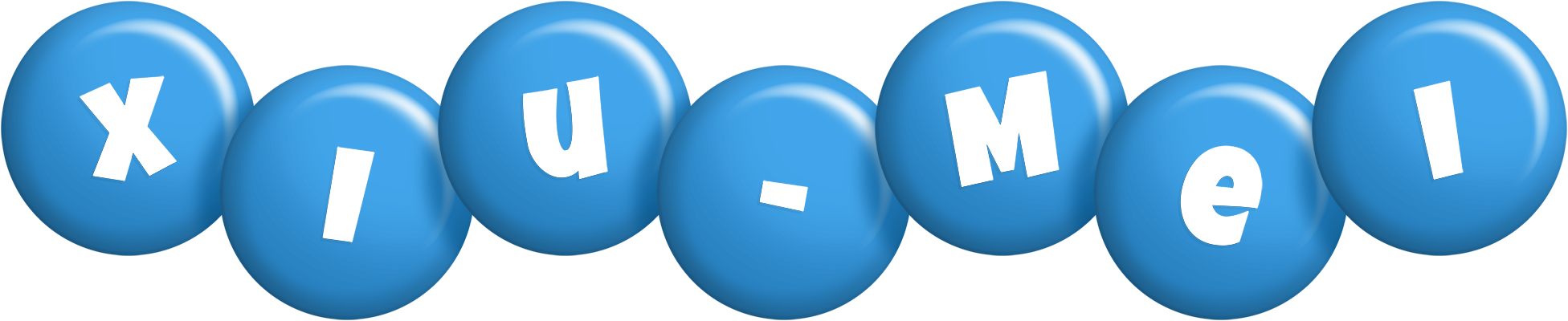 Xiu-Mei candy-blue logo