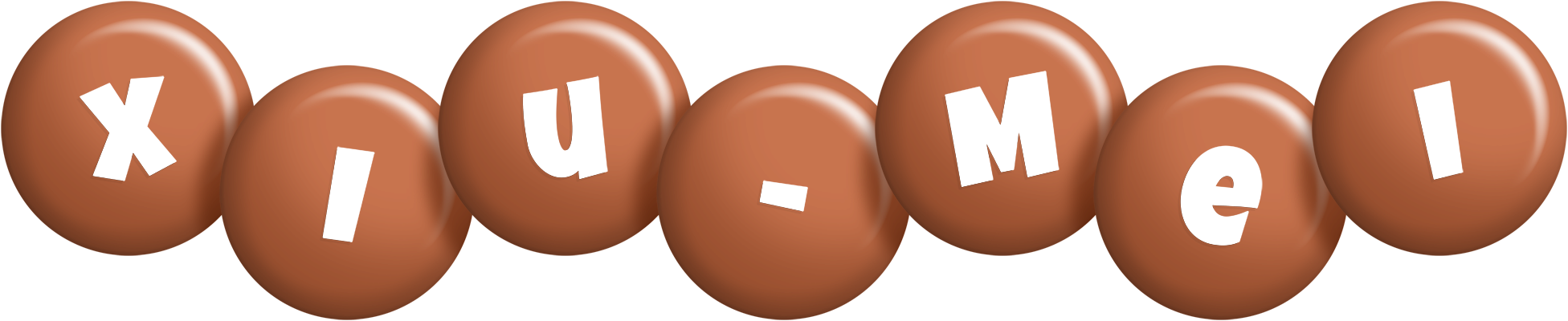 Xiu-Mei candy-brown logo