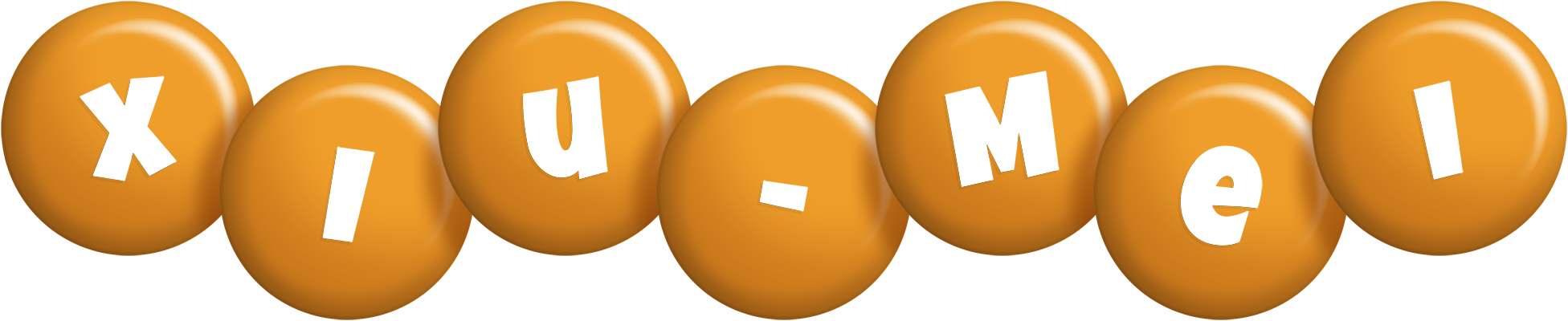 Xiu-Mei candy-orange logo