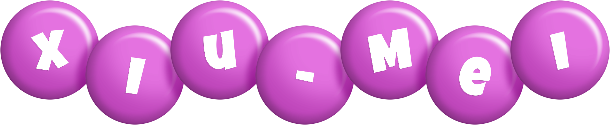 Xiu-Mei candy-purple logo