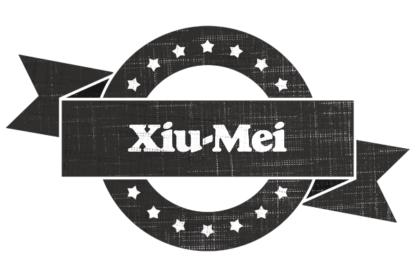 Xiu-Mei grunge logo