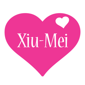 Xiu-Mei love-heart logo