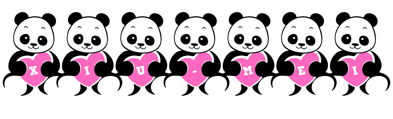 Xiu-Mei love-panda logo