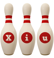Xiu bowling-pin logo