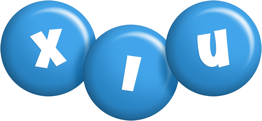Xiu candy-blue logo
