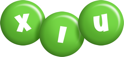 Xiu candy-green logo