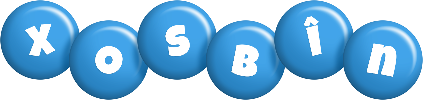 Xosbîn candy-blue logo