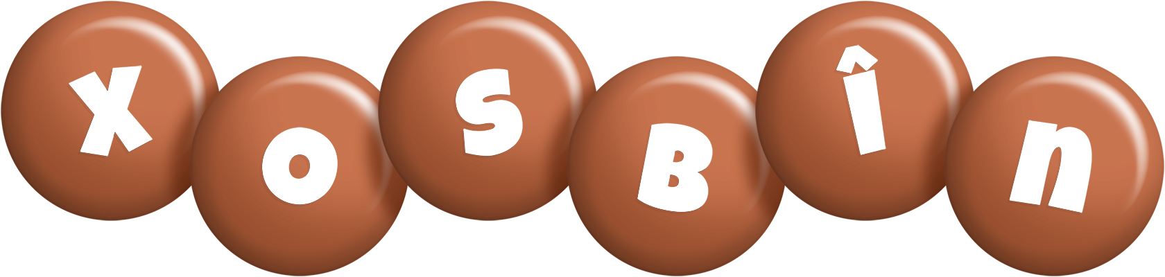 Xosbîn candy-brown logo