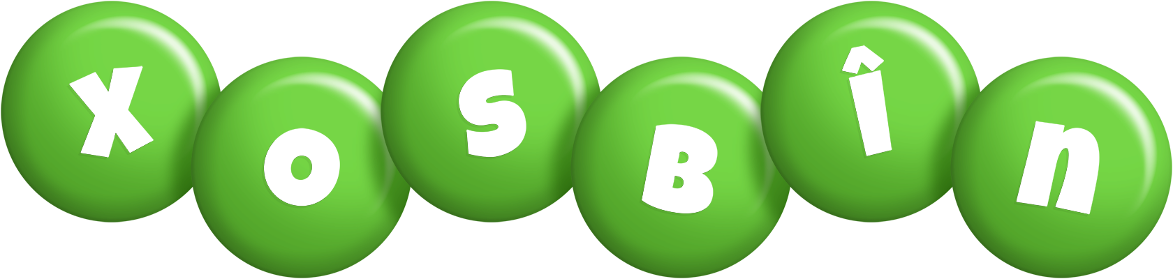 Xosbîn candy-green logo