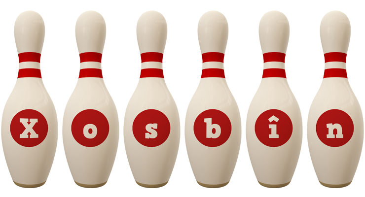 Xosbîn bowling-pin logo