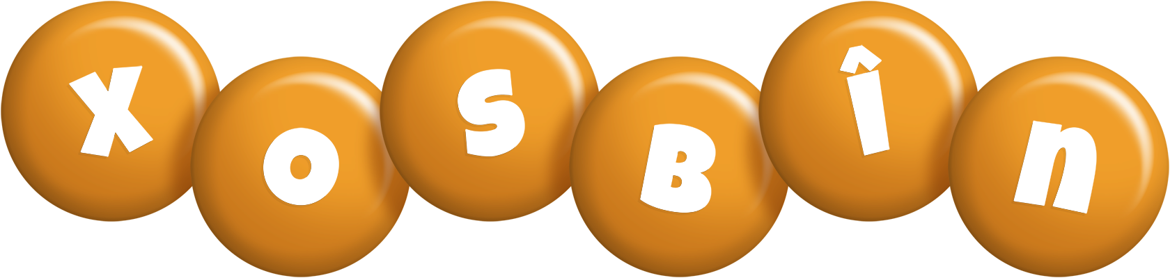 Xosbîn candy-orange logo
