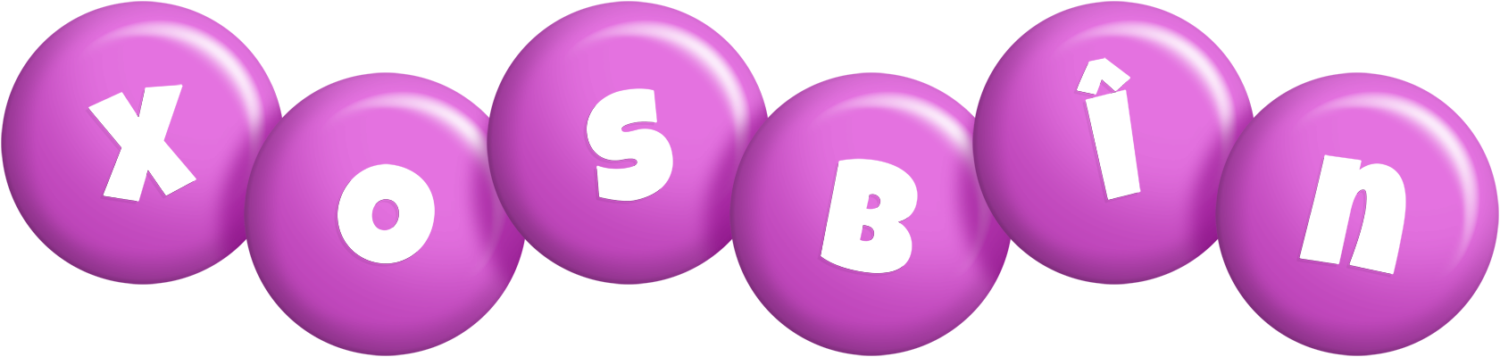 Xosbîn candy-purple logo