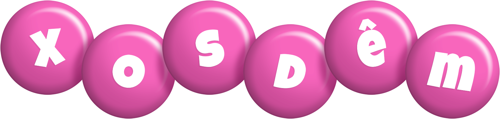 Xosdêm candy-pink logo