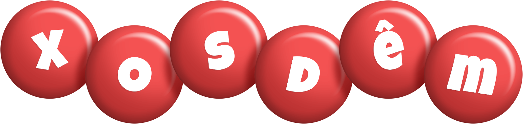Xosdêm candy-red logo