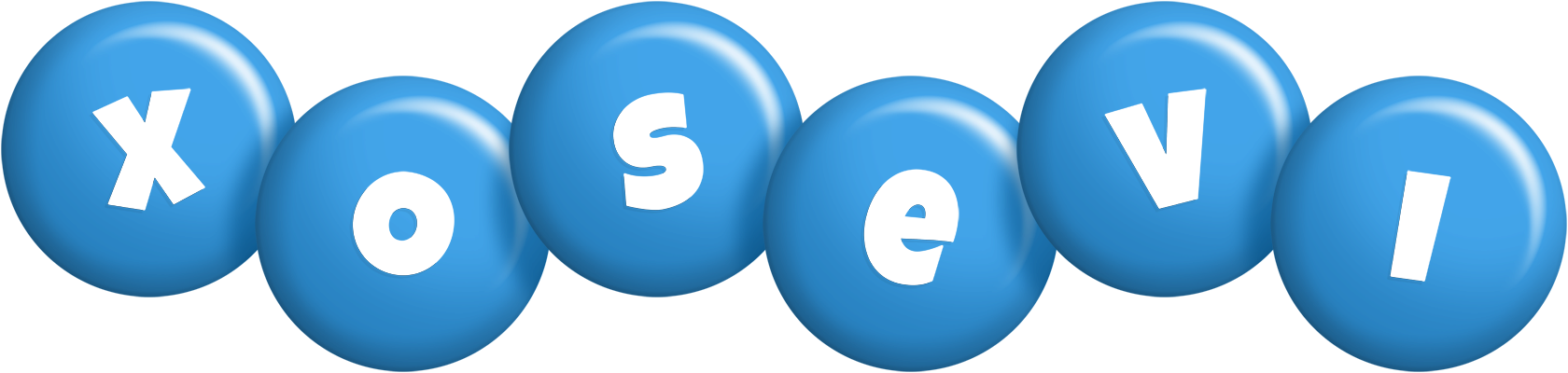 Xosevi candy-blue logo