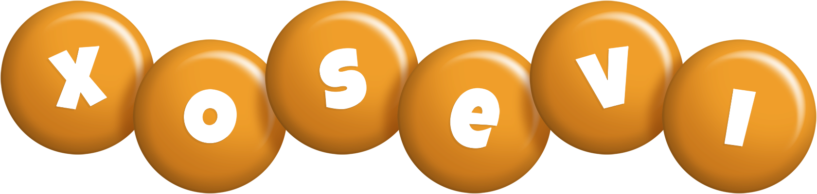 Xosevi candy-orange logo