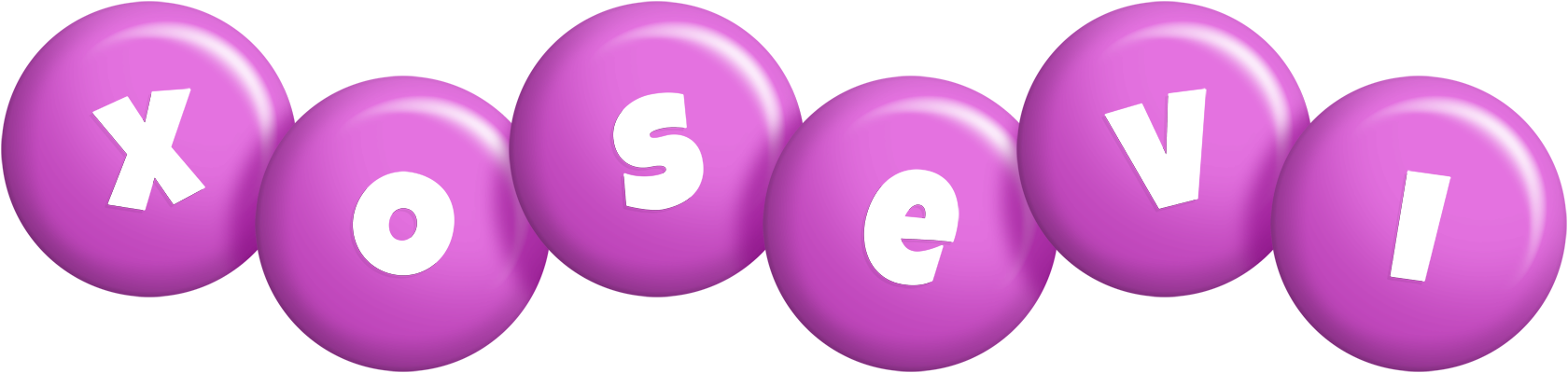 Xosevi candy-purple logo