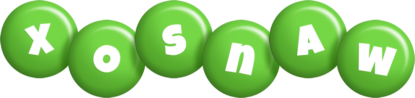 Xosnaw candy-green logo