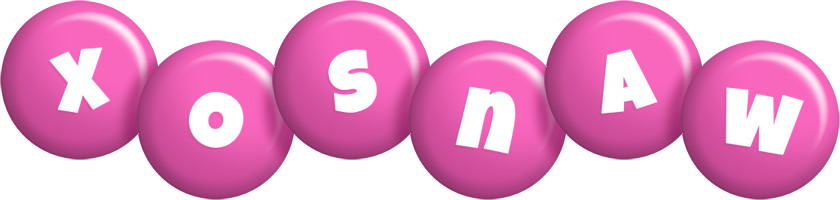 Xosnaw candy-pink logo