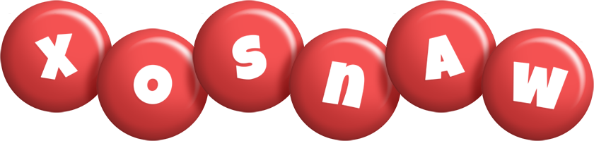 Xosnaw candy-red logo