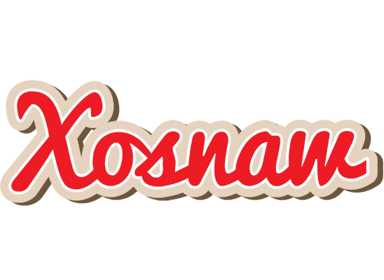 Xosnaw chocolate logo
