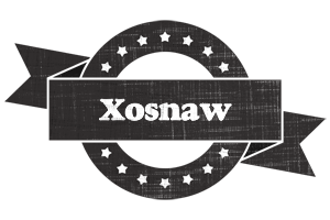 Xosnaw grunge logo