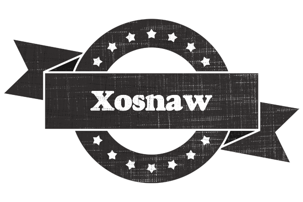 Xosnaw grunge logo