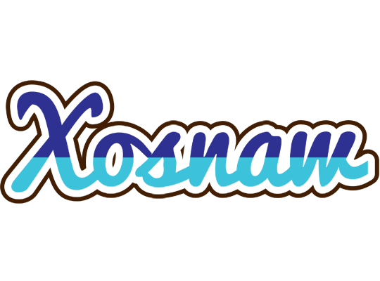 Xosnaw raining logo