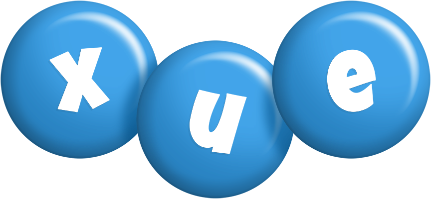 Xue candy-blue logo