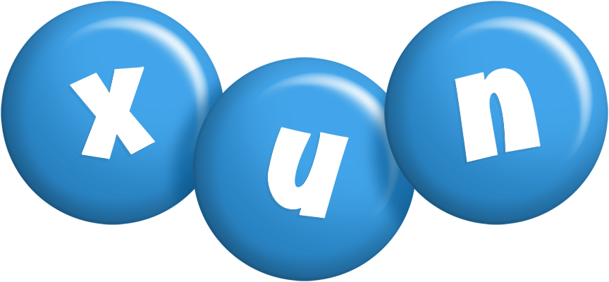 Xun candy-blue logo
