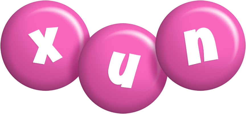 Xun candy-pink logo