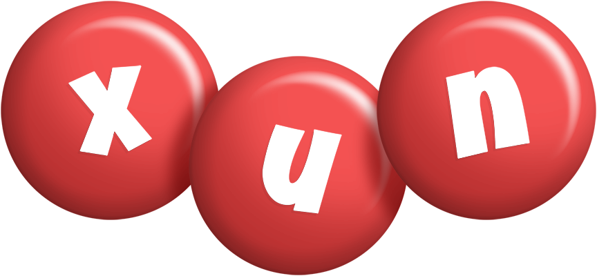 Xun candy-red logo