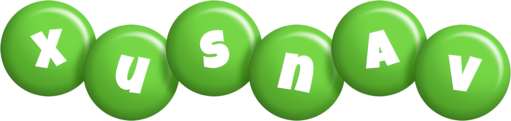 Xusnav candy-green logo