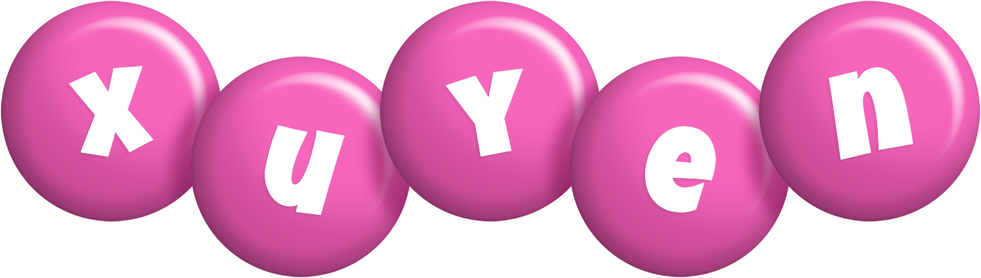 Xuyen candy-pink logo