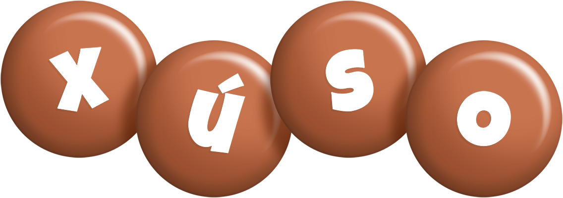 Xúso candy-brown logo