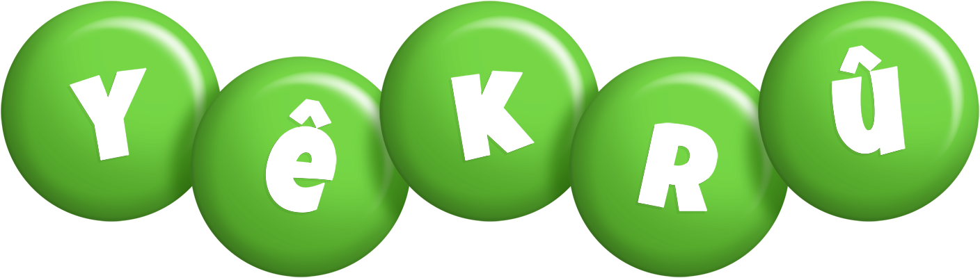 Yêkrû candy-green logo