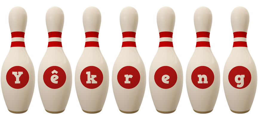 Yêkreng bowling-pin logo