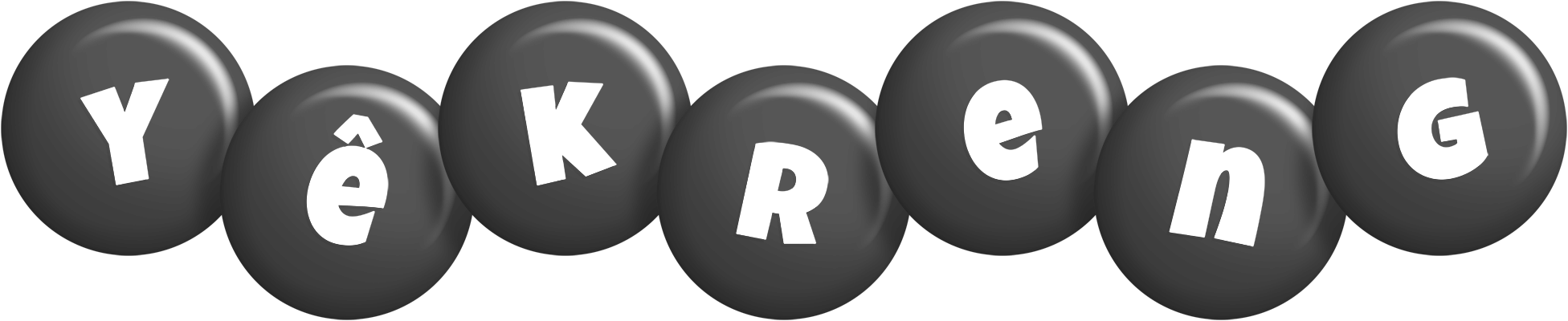 Yêkreng candy-black logo
