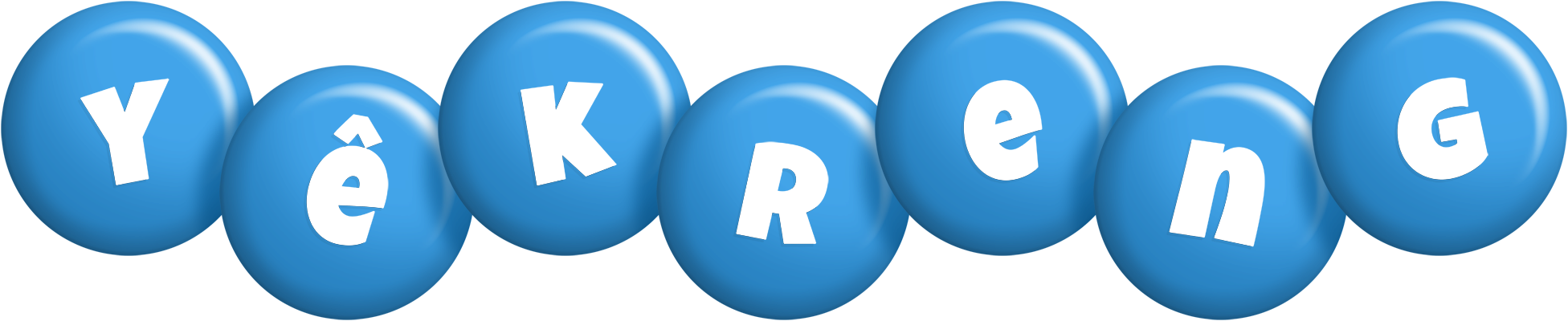 Yêkreng candy-blue logo