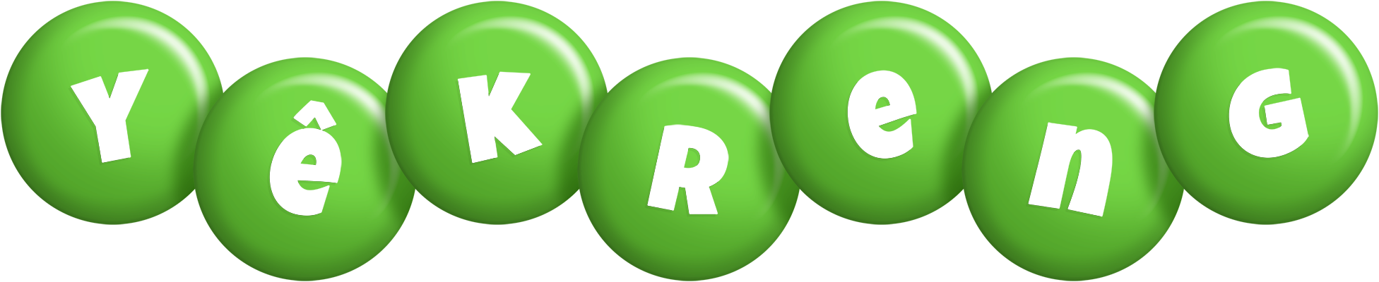 Yêkreng candy-green logo