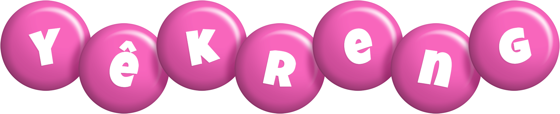 Yêkreng candy-pink logo