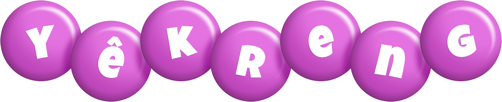 Yêkreng candy-purple logo