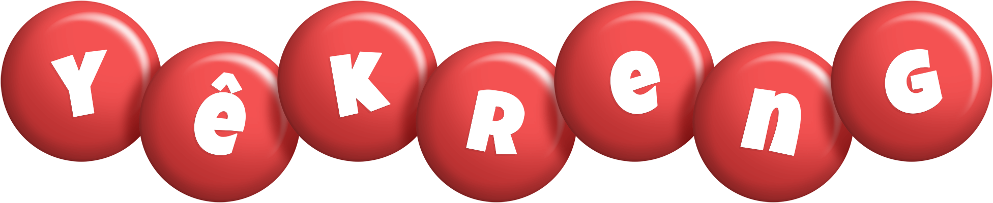 Yêkreng candy-red logo