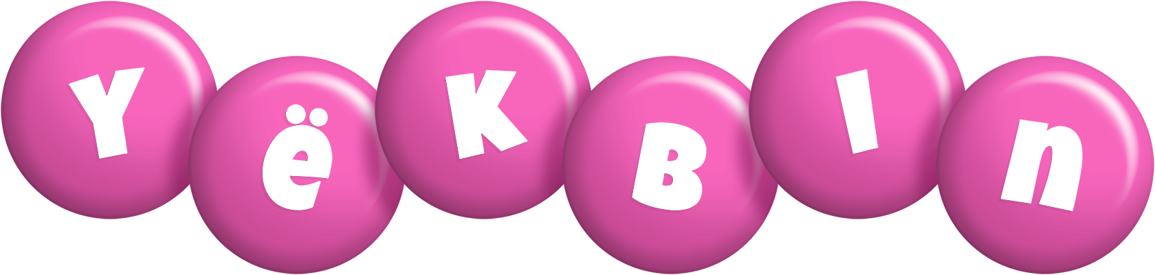 Yëkbin candy-pink logo