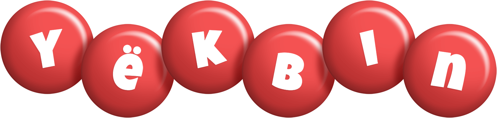 Yëkbin candy-red logo