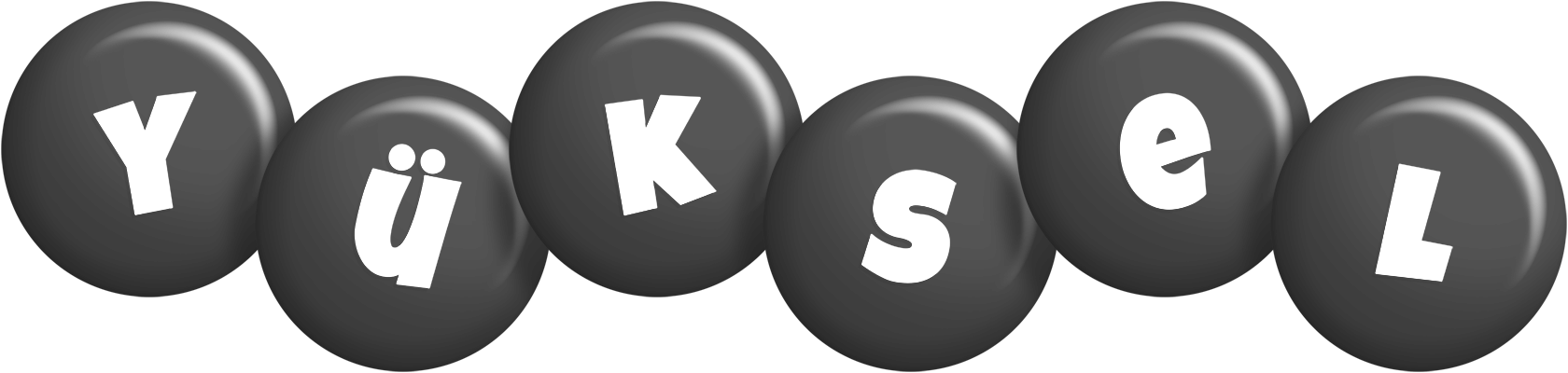 Yüksel candy-black logo